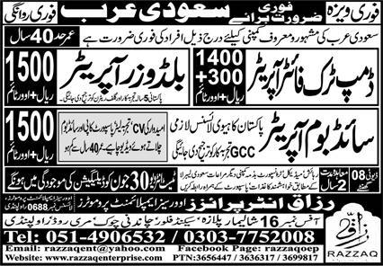 Operator Jobs in Saudi Arabia